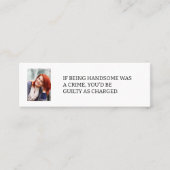 Als het zijn knappe foto dating visitekaartje (Voorkant)