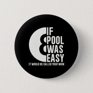 Als het zwembad was gemakkelijk zwembad biljart gr ronde button 5,7 cm