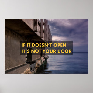 Als hij niet open gaat, is het niet jouw deur poster