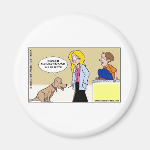 Als honden de baas zijn Grappige cadeaus & T-shirt Magneet