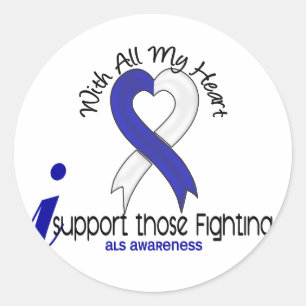 ALS I steun die strijd Ronde Sticker