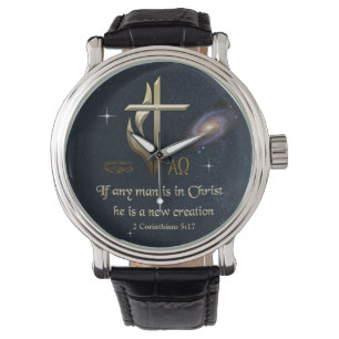 Als iemand in Christus is, is hij een nieuwe schep Horloge