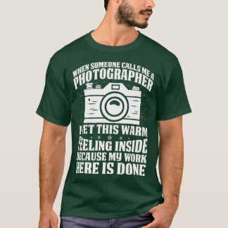 Als iemand me een fotograaf noemt, dan is dat een t-shirt