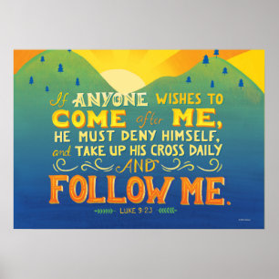 Als iemand me wil achtervolgen poster