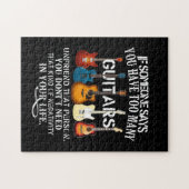 Als iemand zegt dat je te veel gitaren hebt... legpuzzel (Horizontaal)