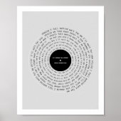 Als ik achter Lyric moet Herfsten Poster (Voorkant)