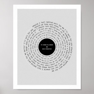 Als ik achter Lyric moet Herfsten Poster