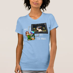Als ik de wereld regeer - Art Deco stijl T-shirt