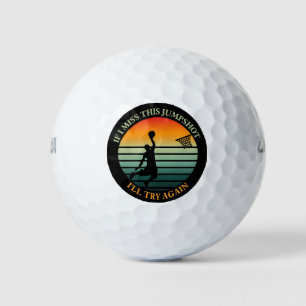 als ik deze jumpshot mis, probeer ik het opnieuw G Golfballen