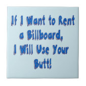 Als ik een Billboard wil huren Tegeltje (Voorkant)