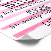 Als ik een dier zie, zeg ik Hallo Poster (Hoek)