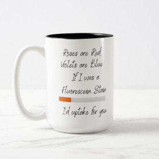 Als ik een Fluorescein Stain was Tweekleurige Koffiemok