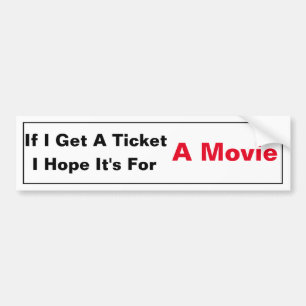 Als ik een kaartje krijg... bumpersticker