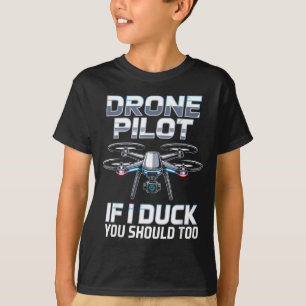 Als ik eend drone partij drone operator Rc Quaopte T-shirt