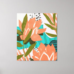Als ik elke keer een bloem had, denk ik aan jou canvas afdruk