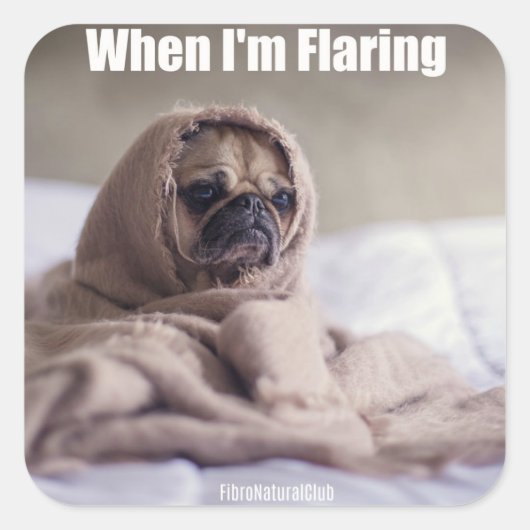 Als ik fibromyalgie Sticker aan het opflakkeren be (Voorkant)