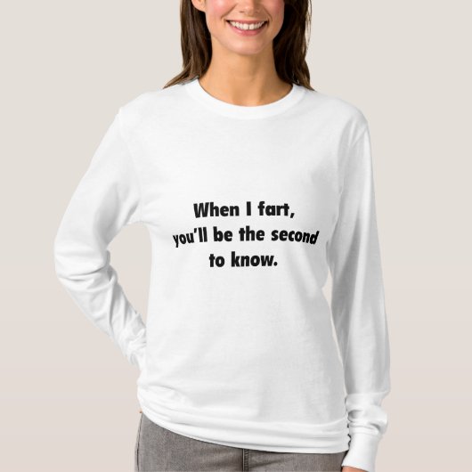 Als ik flauwval, ben je de tweede om te weten t-shirt (Voorkant)