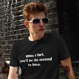 Als ik flauwval, ben je de tweede om te weten t-shirt