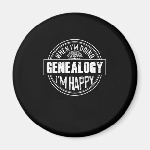 Als ik genealogie-familie histoor-cadeau doe magneet