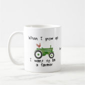 Als ik groot ben wil ik boer worden koffiemok (Links)