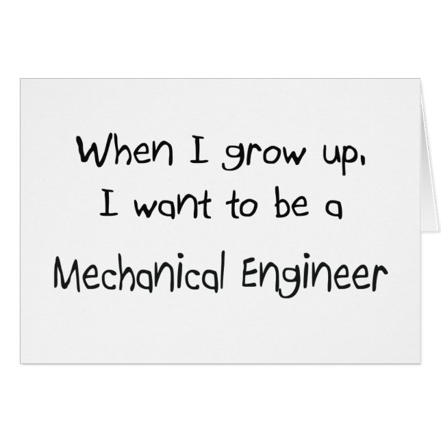 Als ik groot ben, wil ik een Mechanical Engineer z (Voorkant Horizontaal)