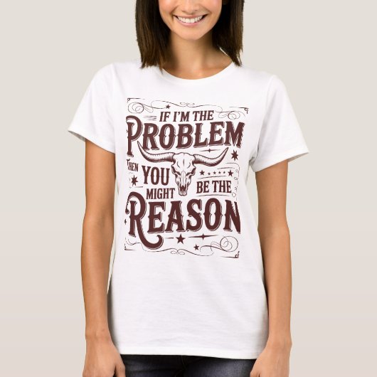 Als ik het probleem ben T-shirt (Voorkant)