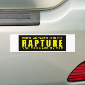 Als ik in de verkrachting ben opgenomen... bumpersticker (Op auto)
