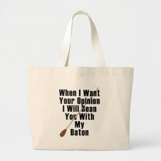 Als ik je mening wil... grote tote bag