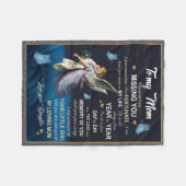 Als ik je mist, geef je je aan mama.. fleece deken (Voorkant (Horizontaal))