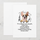 Als ik je wat leuks kan geven voor Hondenliefhebbe Aankondiging (Voorkant / Achterkant)