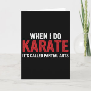Als ik karate doe, heet het gedeeltelijke kunst 17 kaart