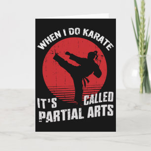 Als ik karate doe, heet het partiële kunst 11 kaart