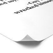 Als ik me zelf had gecontroleerd. -Guy die hem hee Poster (Hoek)