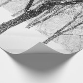 Als ik met bomen aan de zijkant ben cadeaupapier (Hoek)