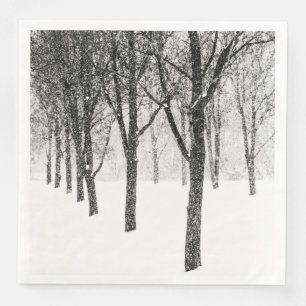 Als ik met bomen aan de zijkant ben servetten