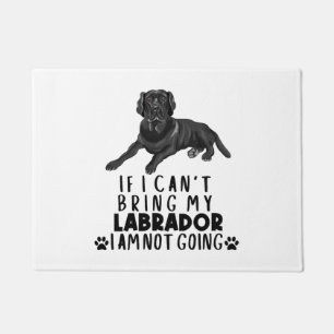 Als ik mijn zwarte labrador hond niet kan meenemen deurmat