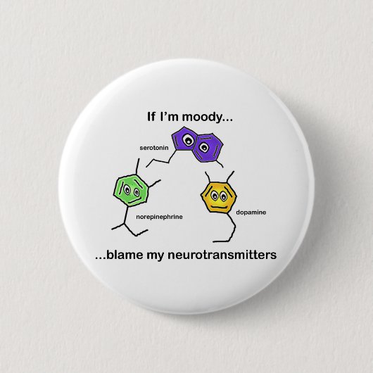 Als ik Moody ben... Ronde Button 5,7 Cm (Voorkant)