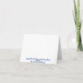 Als ik naar je foto kijk feestdagen kaart (Achterkant)