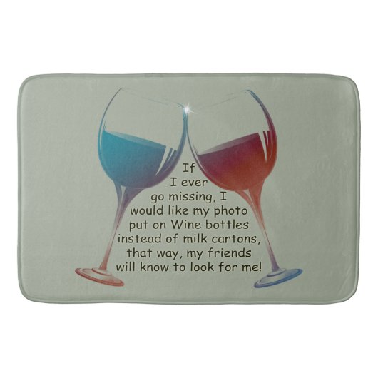 Als ik ooit vermist word, leuk gezegde Bath Mat (Voorkant)