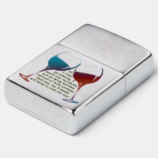 Als ik ooit vermist word, leuk gezegde Zippo licht