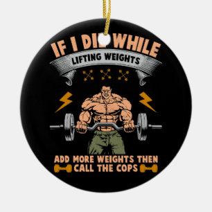 Als ik sterf terwijl het gewicht van de liftkracht keramisch ornament
