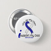 ALS Ik steun mijn vader Ronde Button 5,7 Cm (Voorkant /achterkant)