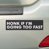 Als ik te snel ga - bumpersticker (Op auto)