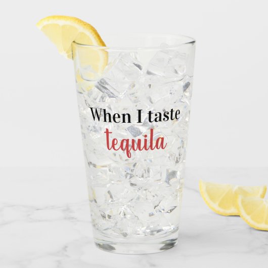 als ik tequila sma glas (Voorkant ijs)