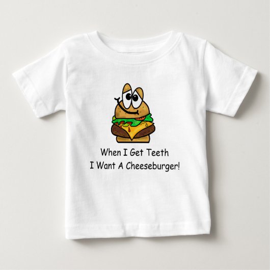 Als ik Teth krijg, wil ik een Cheeseburger Baby Sh (Voorkant)