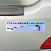 Als ik vermist ben, ben ik Gevist Bumpersticker (Op auto)