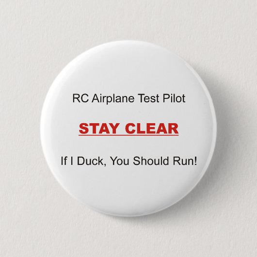 Als ik wegloop ronde button 5,7 cm (Voorkant)
