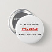 Als ik wegloop ronde button 5,7 cm (Voorkant /achterkant)