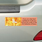 Als je bent wat je zou moeten zijn.... bumpersticker (Op auto)