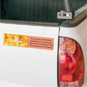 Als je bent wat je zou moeten zijn.... bumpersticker (Op Truck)